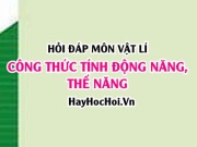 Công thức tính Động năng cực đại của con lắc - Hỏi đáp Vật lí